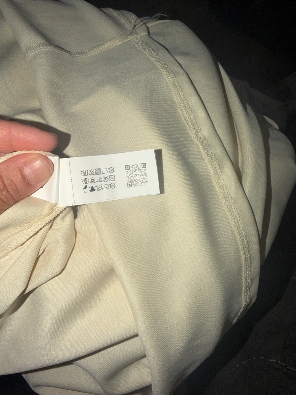 Zara Sleeveless Draped Maxi Dress in Cream and Taupe - Picture 10 of 11